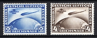 1930 Weimar Republic, Germany, Airmail, Complete Set
