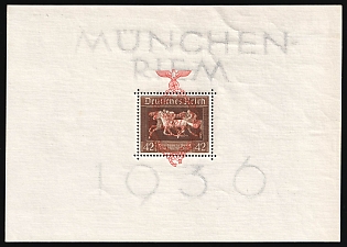 1937 Third Reich, Germany, Souvenir Sheet