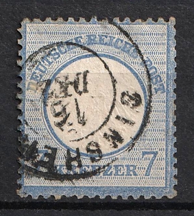 1872 7kr German Empire, Small Breast Plate, Germany