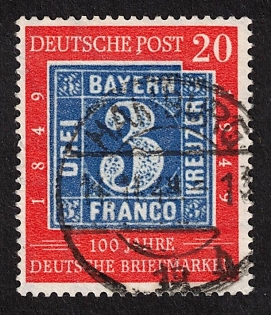 1949 20pf Federal Republic of Germany (FRG), Plate Failure, Signed