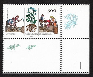 1997 300 Pf Federal Republic of Germany (FRG), Attached Blank Field, Certificate