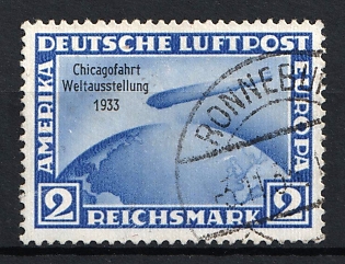 1933 2m Third Reich, Germany, Airmail, RONNEBURG Postmark