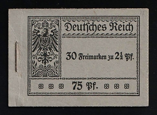 1916 Complete Booklet with stamps of German Empire, Germany, Excellent Condition