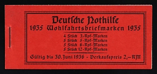 1935 Complete Booklet with stamps of Third Reich, Germany, Excellent Condition