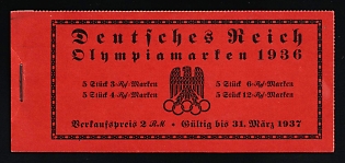 1936 Complete Booklet with stamps of Third Reich, Germany