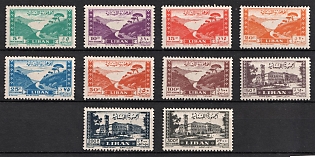 1947 Republic of Lebanon, Airmail, Complete Set