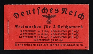 1940-41 Complete Booklet with stamps of Third Reich, Germany, Excellent Condition
