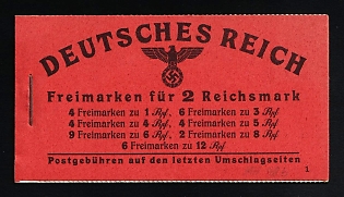 1941 Complete Booklet with stamps of Third Reich, Germany, Excellent Condition