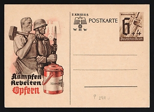 1940 Third Reich, Germany, Special Picture Postcard for the 'War Winter Relief Foundation'