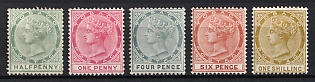 1885-96 Ward of Tobago, British Colonies