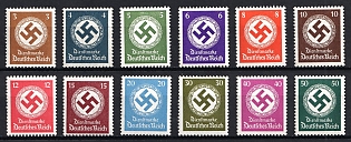 1942 Third Reich, Germany, Official Stamps, Complete Set