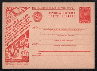 1934 'The Food Industry in a Socialist Country Must Produce Only High-Quality, First-Class Products' Soviet Union Advertising and Propaganda Postcard