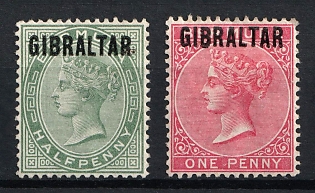 1886 Gibraltar, British Colonies