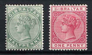 1886-87 Gibraltar, British Colonies