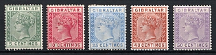 1889-96 Gibraltar, British Colonies