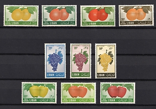 1955 Republic of Lebanon, Airmail, Complete Set