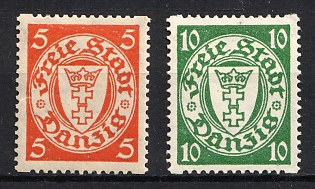 1932 - 35 Danzig Gdansk, Germany, Complete Set