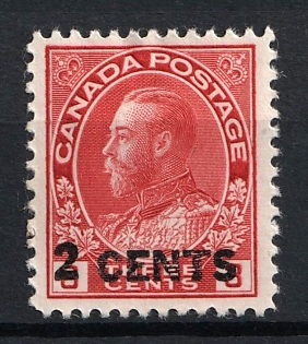 1926 2c on 3c Dominion of Canada, British Colonies