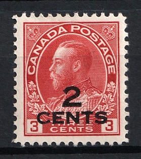1926 2c on 3c Dominion of Canada, British Colonies