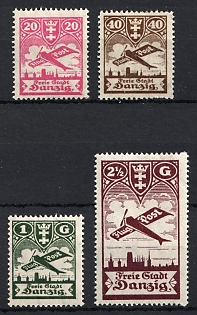1924 Danzig Gdansk, Germany, Airmail