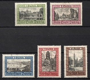 1924 Danzig Gdansk, Germany, Complete Set