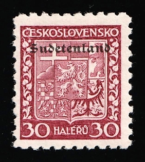1938 30h Occupation of Konstantinovy Lazne (Konstantinsbad), Sudetenland, Germany, Signed