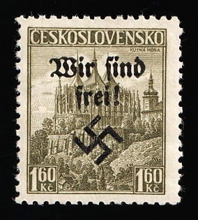 1938 1.60kc Occupation of Rumburg, Sudetenland, Germany