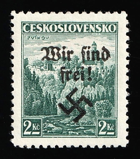 1938 2kc Occupation of Rumburg, Sudetenland, Germany, Signed