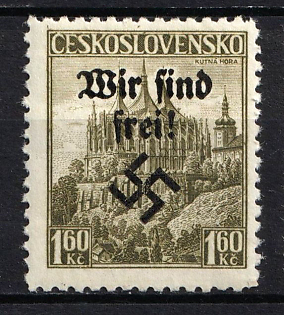 1938 1.60kc Occupation of Rumburg, Sudetenland, Germany