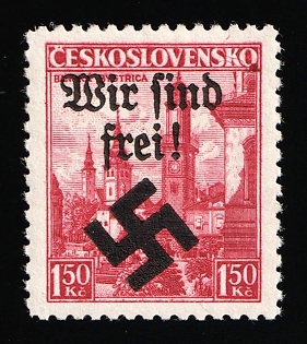 1939 1.50kc Moravia-Ostrava, Bohemia and Moravia, Germany Local Issue, Signed