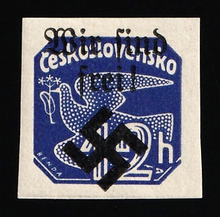 1939 12h Moravia-Ostrava, Bohemia and Moravia, Germany Local Issue