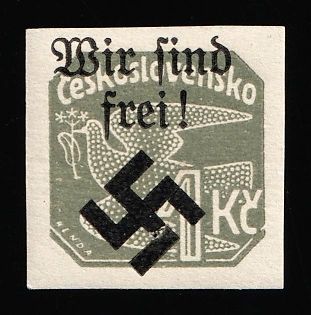 1939 1kc Moravia-Ostrava, Bohemia and Moravia, Germany Local Issue