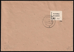 1946 (26 Feb) Mindelheim, Germany Local Post, Unofficial Issue, Cover from Mindelheim franked with 42pf