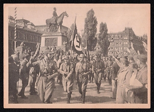 1933-1945 'German Soldiers', Army Military, Third Reich Nazi Propaganda Postcard
