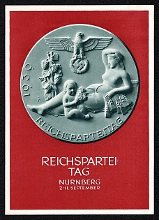 1939 'Reich Party Congress – Nuremberg, Sept. 2–11', Third Reich Nazi Propaganda Postcard