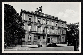 1933-1945 'Munich: the Brown House', Third Reich Nazi Propaganda Postcard