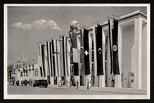1941 'Vienna Trade Fair: South Hall of the Technical Fair', Third Reich Nazi Propaganda Postcard