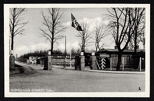 1937 'Doberitz Troop Camp: South Gate', Third Reich Nazi Propaganda Postcard