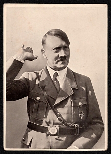 1933-1945 'The Fuhrer of Germany. "Men of the Times"', Hitler, Third Reich Nazi Propaganda Postcard