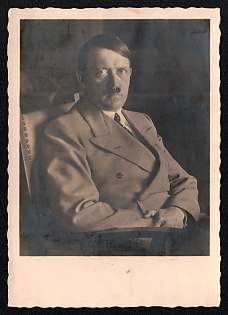 1933-1945 'The Fuhrer in His Home on the Obersalzberg', Hitler, Third Reich Nazi Propaganda Postcard