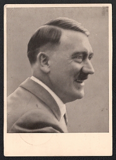 1937 '"Men of the Times" No. 92. The Fuhrer Adolf Hitler', Hitler, Third Reich Nazi Propaganda Postcard
