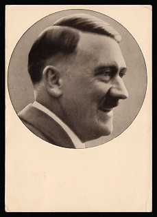 1938 '"People of the Era" No. 91: Fuhrer Adolf Hitler', Hitler, Third Reich Nazi Propaganda Postcard