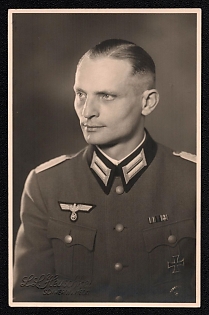 1933-1945 'German Military Officer', Notable Military Persons, Third Reich Nazi Propaganda Postcard