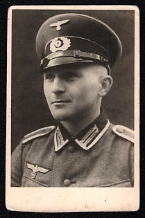 1933-1945 'German Military Officer', Notable Military Persons, Third Reich Nazi Propaganda Postcard