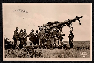 1933-1945 'German Soldiers', Infantry Wehrmacht Army Military, Third Reich Nazi Propaganda Postcard