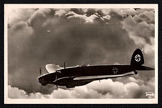 1933-1945 'Photo Series: Our Air Force — He 111', Military Aircraft Air Force Luftwaffe, Third Reich Nazi Propaganda Postcard