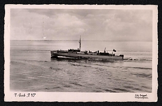 1933-1945 'Torpedo Boat (S-boat), No. 10', Navy Ships Deutsche Marine, Third Reich Nazi Propaganda Postcard