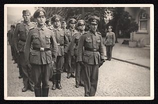 1933-1945 'German Soldiers', Military Parade, Gathering, Third Reich Nazi Propaganda Postcard
