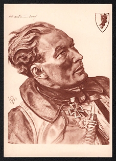 1933-1945 'Major Werner Baumbach', Portratis, Third Reich Nazi Propaganda Postcard