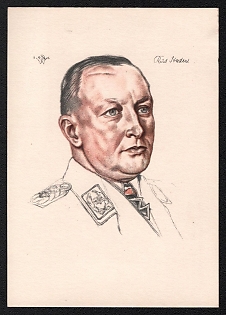 1933-1945 'W. Willrich: Air Force General Student Air Corps Commander', Portratis, Third Reich Nazi Propaganda Postcard
